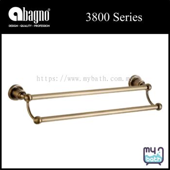 Abagno AR-3830D 700mm Double Towel Rail - Bronze