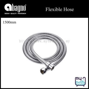 Abagno AR-150SC Replacement Spare Part 1.5m/150cm/1500mm/5'/5ft Stainless Steel Chrome Shower Flexible Hose