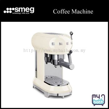 Smeg ECF01CR Espresso Coffee Machine - Cream