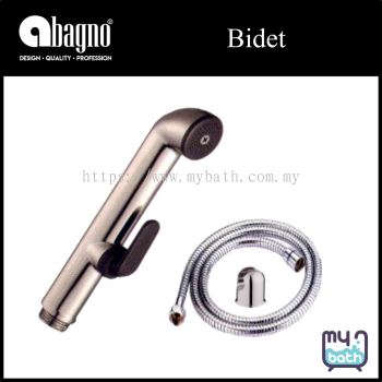 Abagno AR-110B-ST ABS Hand Bidet Spray Set - Nickel