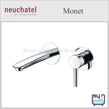 Neuchatel MONET Single lever concealed wall-mounted basin mixer c/w popup waste (MXBCMNT000CM)