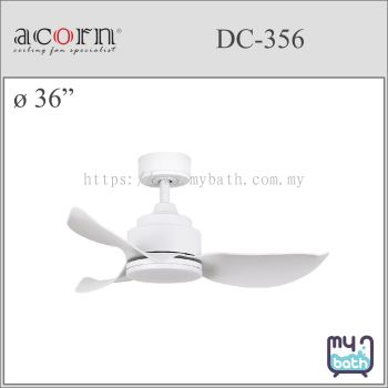 Acorn DC-356 NL / LED 36" Ceiling Fan - White