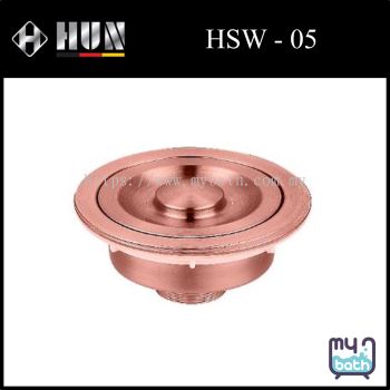 HUN NSW - 05 114mm Waste Strainer With Stainless Steel 304 - Rose Gold