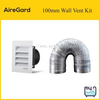 AireGard 4" / 100mm Wall Vent Kit - Square