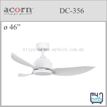 Acorn DC-356 NL / LED 46" Ceiling Fan - White