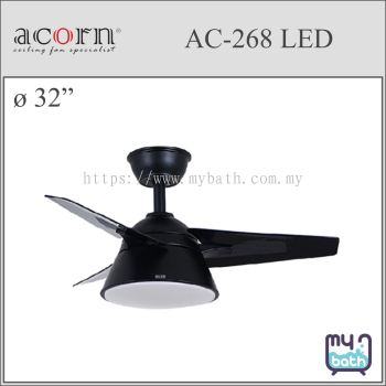 Acorn AC-268 LED 32" Ceiling Fan - Black