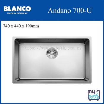 Blanco Andano 700-U Stainless Steel Kitchen Sink with Waste