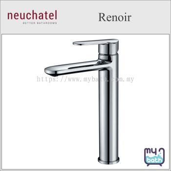 Neuchatel RENOIR Single lever tall basin mixer c/w pop-up waste (MXBTRNR000CM)