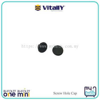 Vitally Replacement Bi-Fold One / Mini Screw Hole Cap - Black