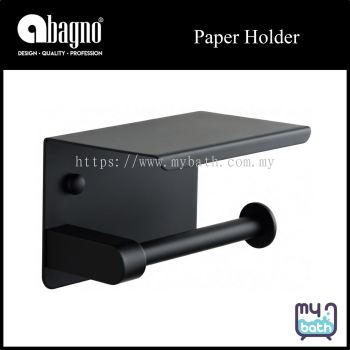 Abagno PH-501-MB Stainless Steel Paper Holder - Matt Black