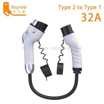 Feyree Type 2 to Type1 Charging Adapter 32A 7KW 