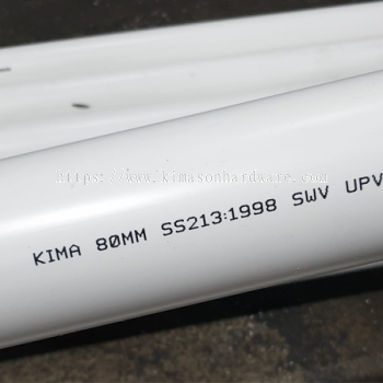 SS213 Soil, Waste and Vent Unplasticized Polyvinyl Chloride (UPVC) Pipes 