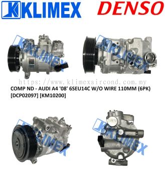 COMPRESSOR DENSO - AUDI A4 / PORSHE MACAN ( 95B ) ' 08 ' 6SEU14C WITHOUT WIRE 110MM ( 6PK ) [ DCP02097 ] [ KM10200 ]