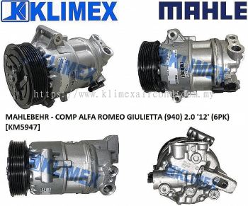 MAHLEBEHR - COMPRESSOR ALFA ROMEO GIULIETTA ( 940 ) 2.0 ' 12 ' ( 6PK ) [ KM5947 ] [ KM5947 ]