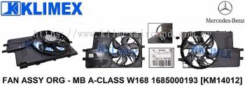 RADIATOR FAN MOTOR ASSY ORIGINAL - MERCEDES BENZ A-CLASS W168 [ KM14012 ]