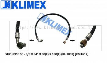 UNIVERSAL SUCTION AIRCOND PIPE HOSE SC - 5/8 X 54" X 90 ( FLARE ) X 180( FLARE ) [ KM1617 ]