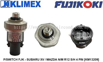 PRESSURE SWITCH FUJIKOKI - SUBARU XV / MAZDA NEW MODEL R12 ( SMALL HEAD ) 4 PIN [ KM13209 ]