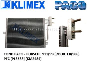 CONDENSER PACO - PORSCHE 911( 996 ) /BOXTER ( 986 ) PFC [ PL3588 ] [ KM2484 ]