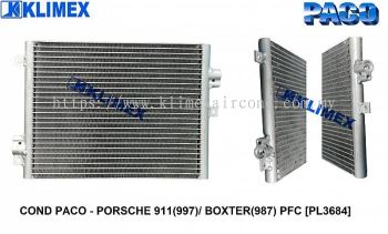 CONDENSER PACO - PORSCHE 911 ( 997 ) / BOXTER ( 987 ) PFC [ PL3684 ] [ KM2523 ]