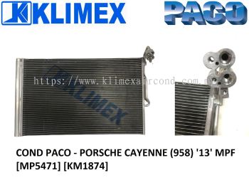 CONDENSER PACO - PORSCHE CAYENNE ( 958 ) ' 13 ' MPF [ MP5471 ] [ KM1874 ]