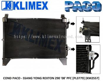 CONDENSER PACO - SSANG YONG REXTON 290 ' 08 ' PFC [ PL3779 ] [ KM2557 ]