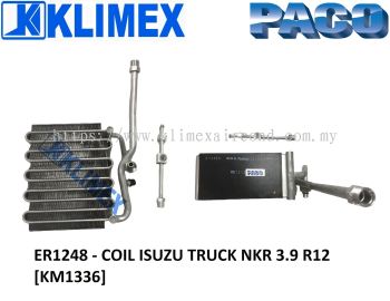 ER1248 - EVAPORATOR COOLING COIL PACO ISUZU TRUCK NKR 3.9 R12 SERPENTINE [ KM1336 ]