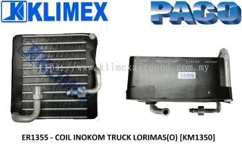 ER1355 - EVAPORATOR COOLNG COIL PACO INOKOM TRUCK LORIMAS ( ORING ) SERPENTINE [ KM1350 ]