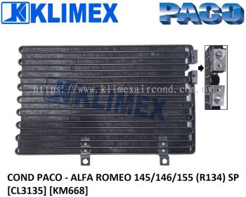 CONDENSER PACO - ALFA ROMEO 145 / 146 / 155 ( R134 ) SP [ CL3135 ] [ KM668 ]