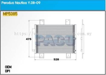 CONDENSER PACO - PERODUA NAUTICA MPF [ MP5385 ] [ KM1865 ]