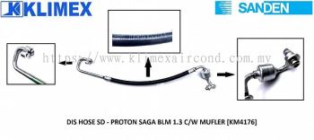 DISCHARGE AIRCOND PIPE HOSE SANDEN - PROTON SAGA BLM 1.3 COME WITH MUFLER [ KM4176 ]