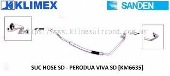 SUCTION AIRCOND PIPE HOSE SANDEN - PERODUA VIVA SD [ KM6635 ]