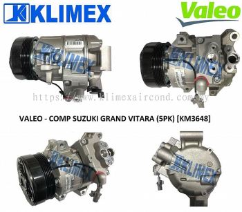 VALEO - COMPRESSOR SUZUKI GRAND VITARA ( 5PK ) [ KM3648 ]