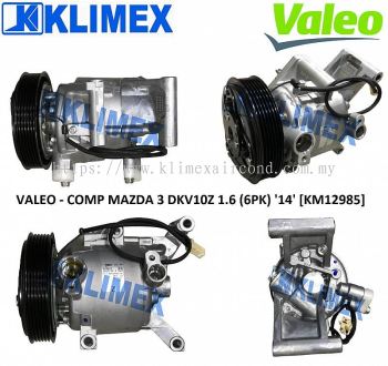 VALEO - COMPRESSOR MAZDA 3 DKV10Z 1.6 ( 6PK ) ' 14 ' [ KM12985 ]