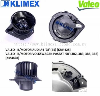 BLOWER MOTOR VALEO - AUDI A4 ' 98 ' ( B5 ) [ KM4428 ]