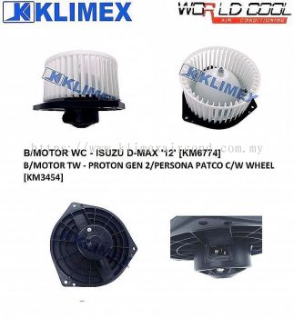 BLOWER MOTOR WORLDCOOL - ISUZU D-MAX '12' [ KM6774 ]