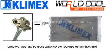 CONDENSER WORLDCOOL - AUDI Q7 / PORSCHE CAYENNE / VOLKSWAGEN TOUAREG ' 08 ' MPF [ KM7369 ]