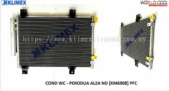 CONDENSER WORLDCOOL - PERODUA ALZA ND PFC [ KM6908 ]