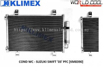 CONDENSER WORLDCOOL - SUZUKI SWIFT ' 03 ' PFC [ KM8390 ]