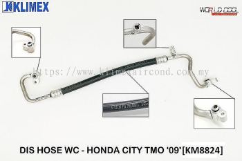 DISCHARGE AIRCOND PIPE HOSE WORLDCOOL - HONDA CITY TMO ' 09 ' [ KM8824 ]