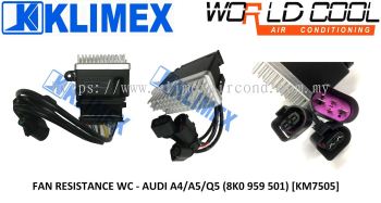 RESISTANCE REGULATOR COMPARMENT FAN WORLDCOOL - AUDI A4 A5 Q5 A6 C7 Q3 [ KM7505 ]