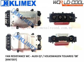 RESISTANCE REGULATOR COMPARMENT FAN WORLDCOOL - AUDI Q7 / VOLKSWAGEN TOUAREG ' 08 ' [ KM7207 ]