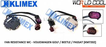 RESISTANCE REGULATOR COMPARMENT FAN WORLDCCOOL - VOLKSWAGEN GOLF / BEETLE / PASSAT [ KM7202 ]