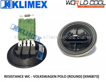 RESISTANCE RESISTOR INTERIOR BLOWER WORLDCOOL - VOLKSWAGEN POLO 9N 6R AUDI A1 8X ( ROUND ) [ KM6873 ]