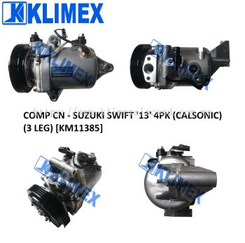 COMPRESSOR WORLDCOOL - SUZUKI SWIFT ' 13 ' 4PK ( CALSONIC ) ( 3 LEG ) [ KM11385 ]