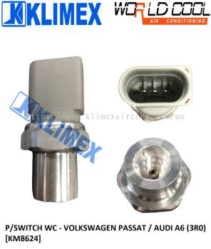 PRESSURE SWITCH WORLDCOOL - VOLKSWAGEN PASSAT ( 3B ) / AUDI A2 A4 A6 ( 3R0 8E0 8Z0 ) [ KM8624 ]