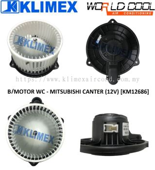 BLOWER MOTOR WORLDCOOL - MITSUBISHI CANTER ( 12V ) [ KM12686 ]