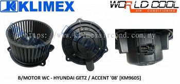 BLOWER MOTOR WORLDCOOL - HYUNDAI GETZ ACCENT TRAJET ' 08 ' [ KM9605 ]