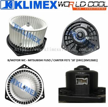 BLOWER MOTOR WORLDCOOL - MITSUBISHI FUSO / CANTER FE71 ' 18 ' ( 24V ) [ KM12681 ]