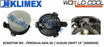 BLOWER MOTOR WORLDCOOL - PERODUA AXIA SD / SUZUKI SWIFT ' 15 ' [ KM9556 ]