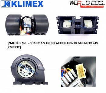 BLOWER MOTOR WORLDCOOL - SHACMAN TRUCK M3000 COME WITH REGULATOR 24V [ KM9532 ]